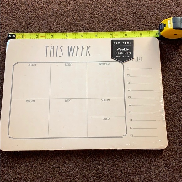 Rae Dunn Weekly desk pad - Picture 4 of 4